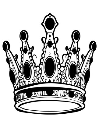 Cursed Crown - Free printable coloring page