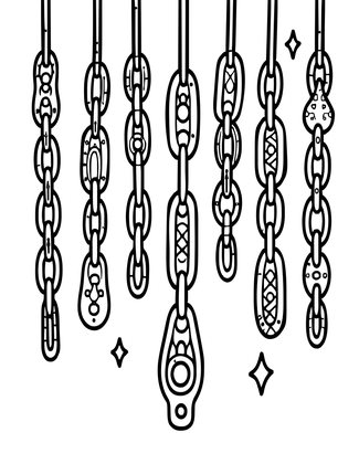 Binding Chains - Free printable coloring page