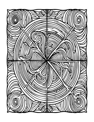 Cursed Map - Free printable coloring page