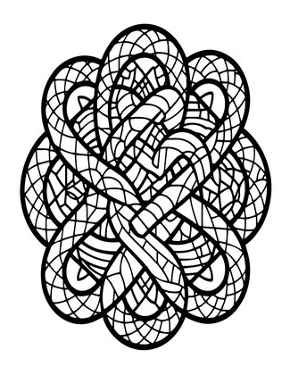 Binding Knot - Free printable coloring page