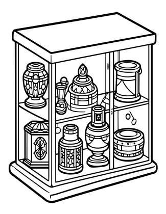Object Curator - Free printable coloring page