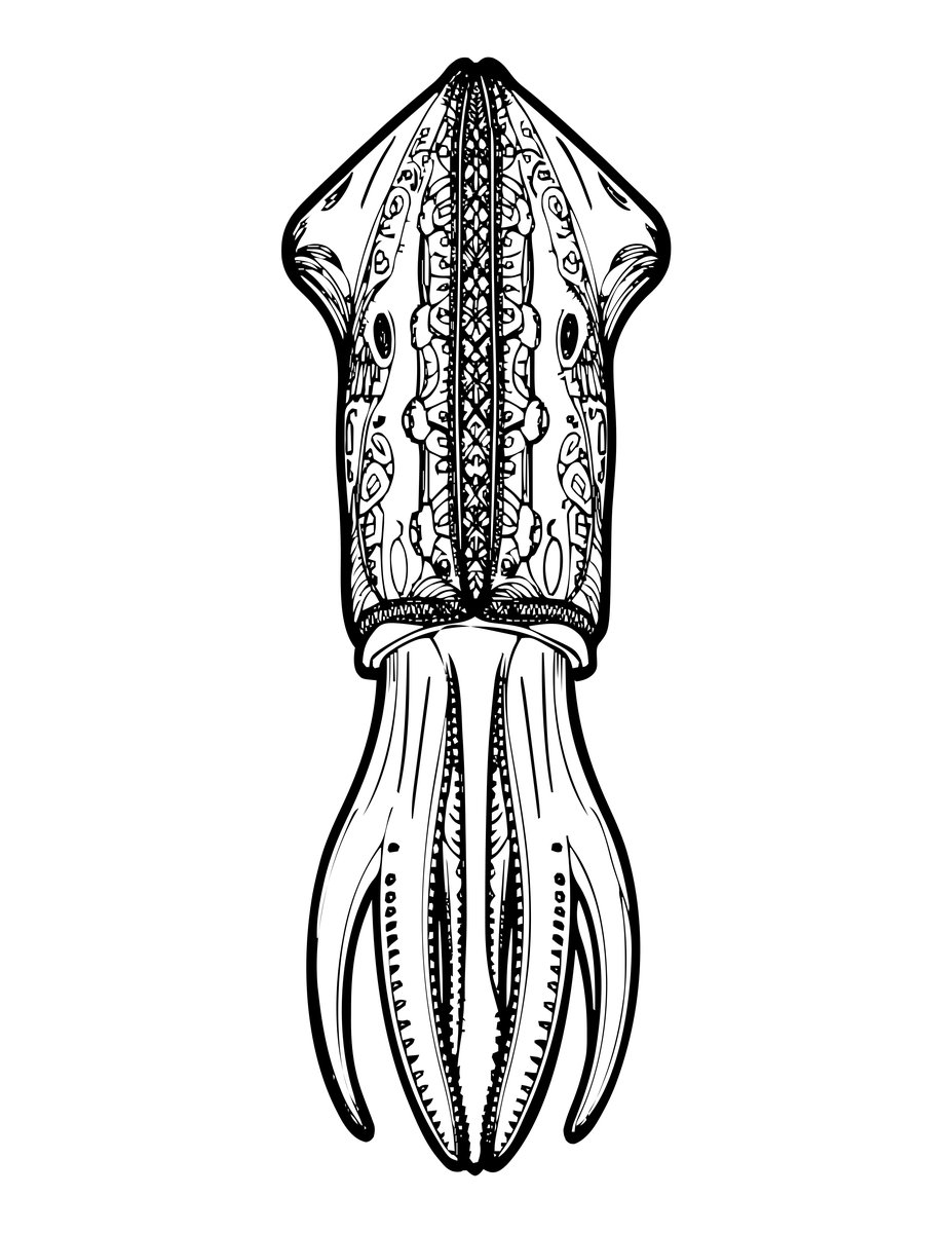 Cuttlebone - free printable coloring page