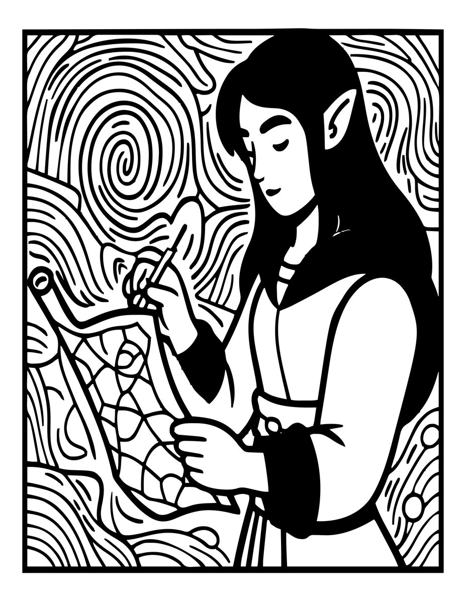 Tunnels Map - free printable coloring page