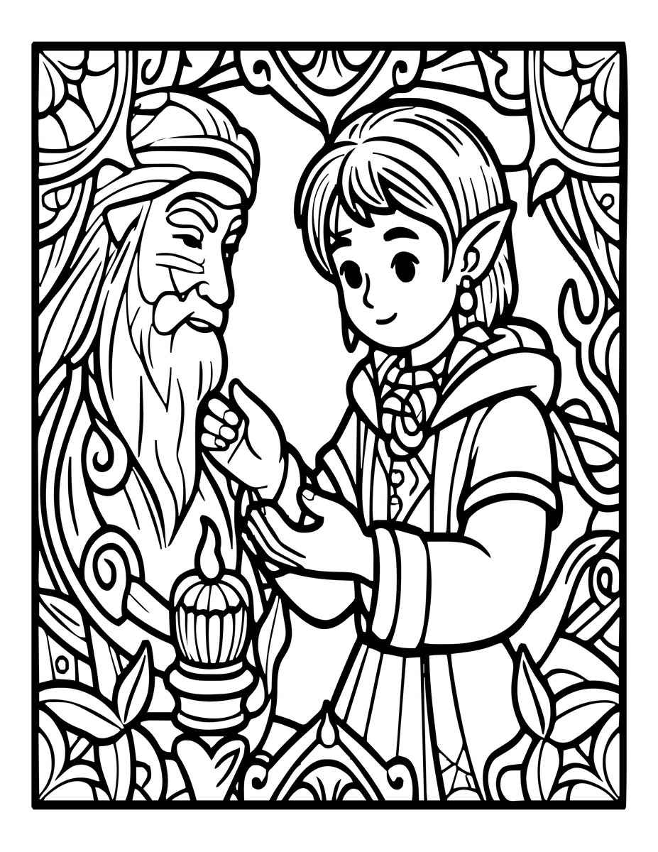 Child of Dark - free printable coloring page