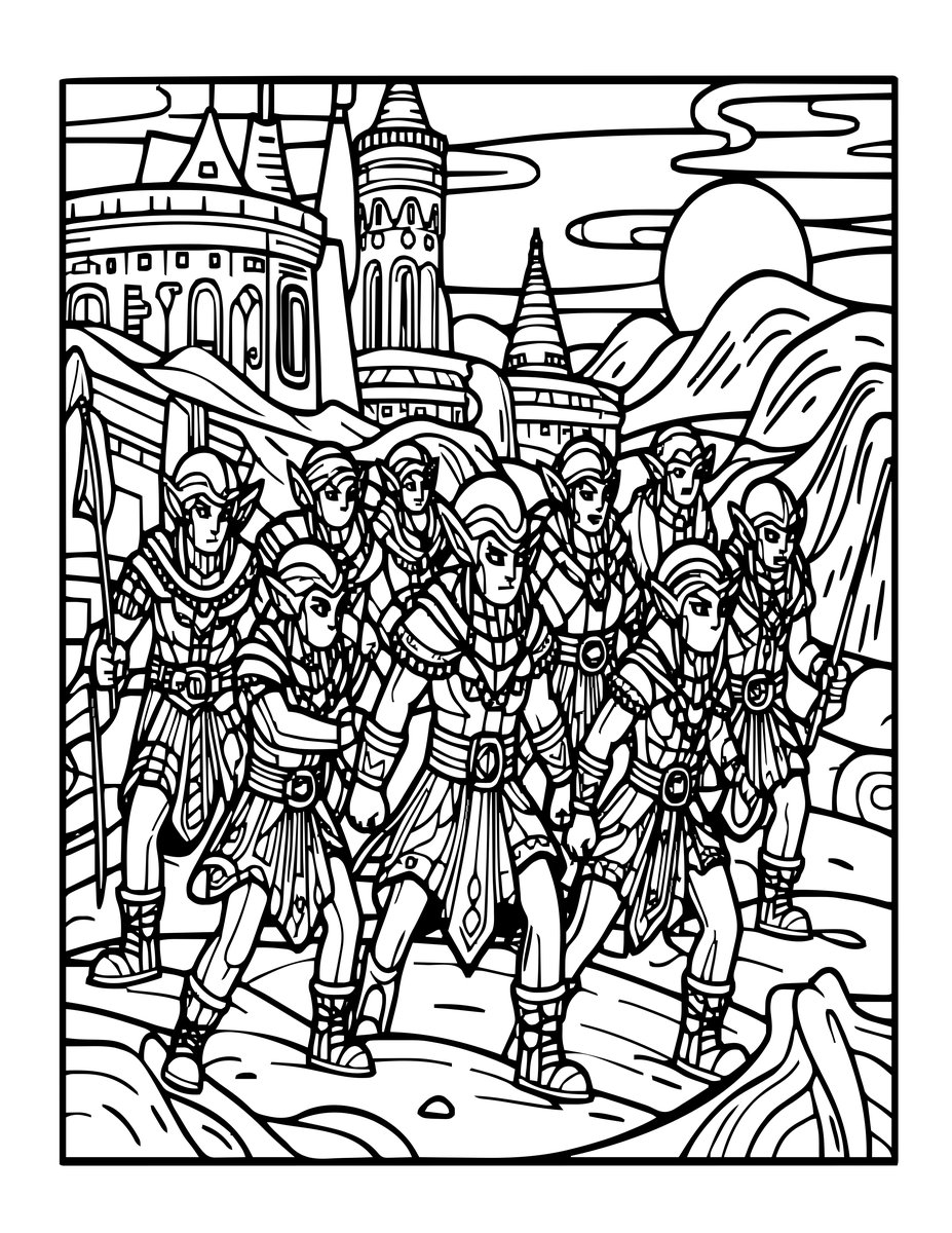 Surface Raid - free printable coloring page