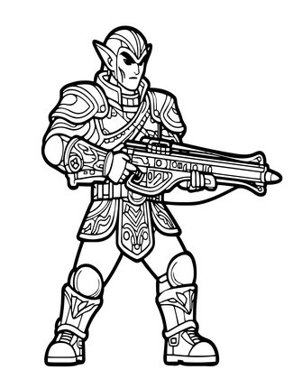 Crossbow Elite - Free printable coloring page