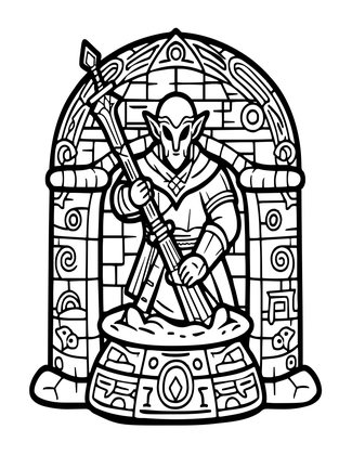 Forge Fire - Free printable coloring page