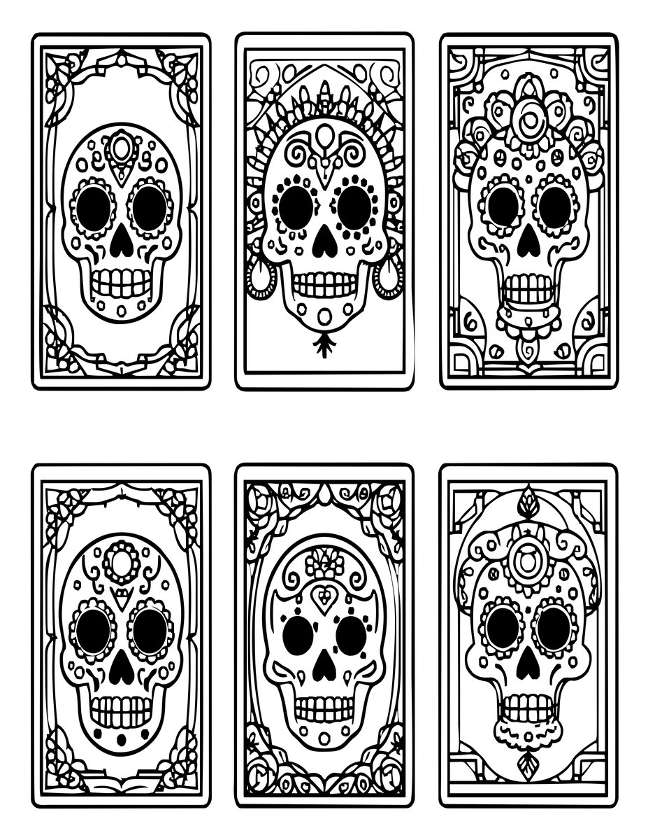 Loteria Cards - free printable coloring page