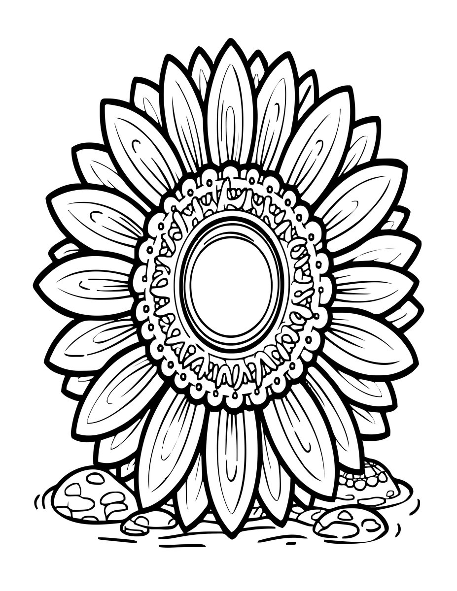 Sunflower Sea Star - free printable coloring page