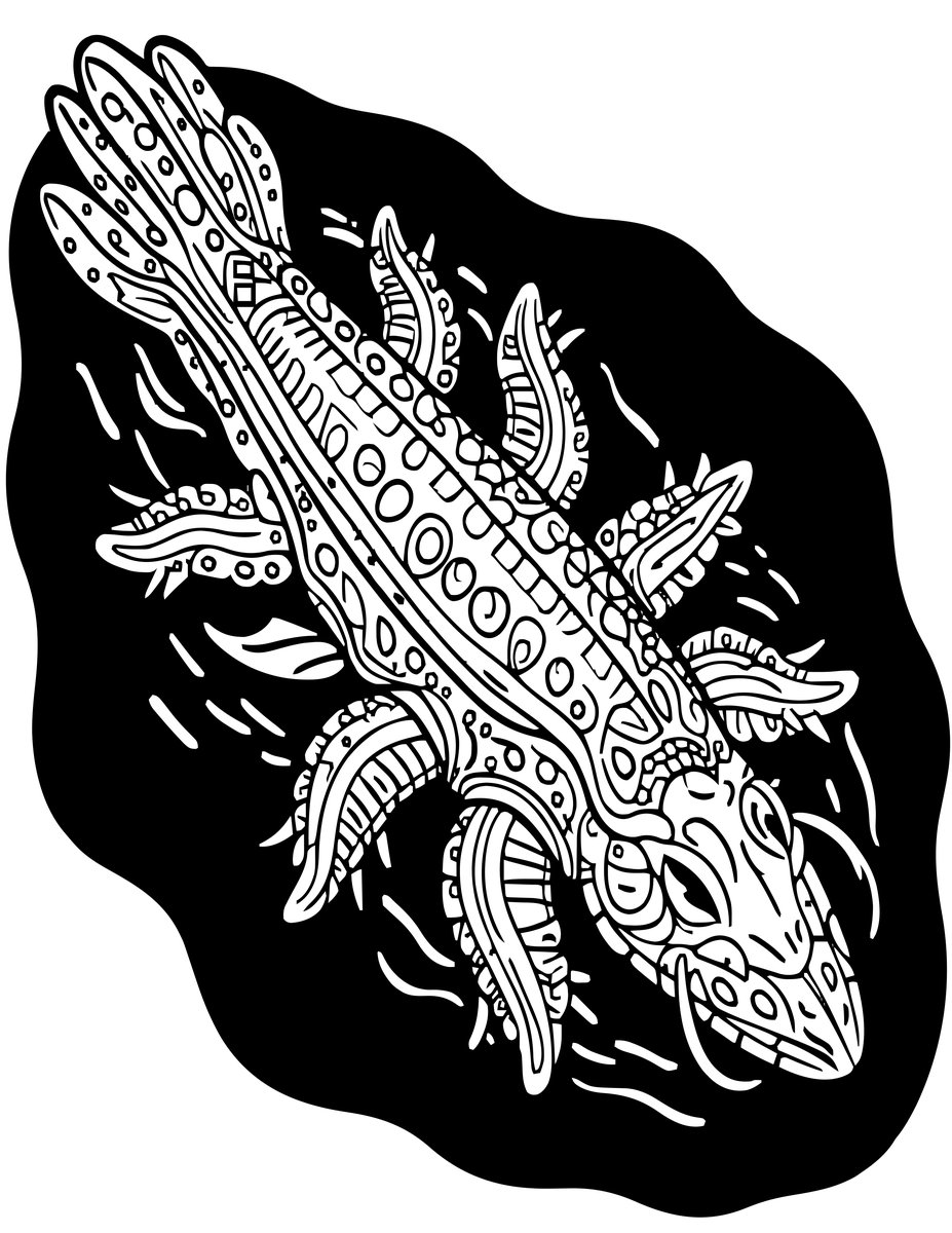 Siphonophore - free printable coloring page