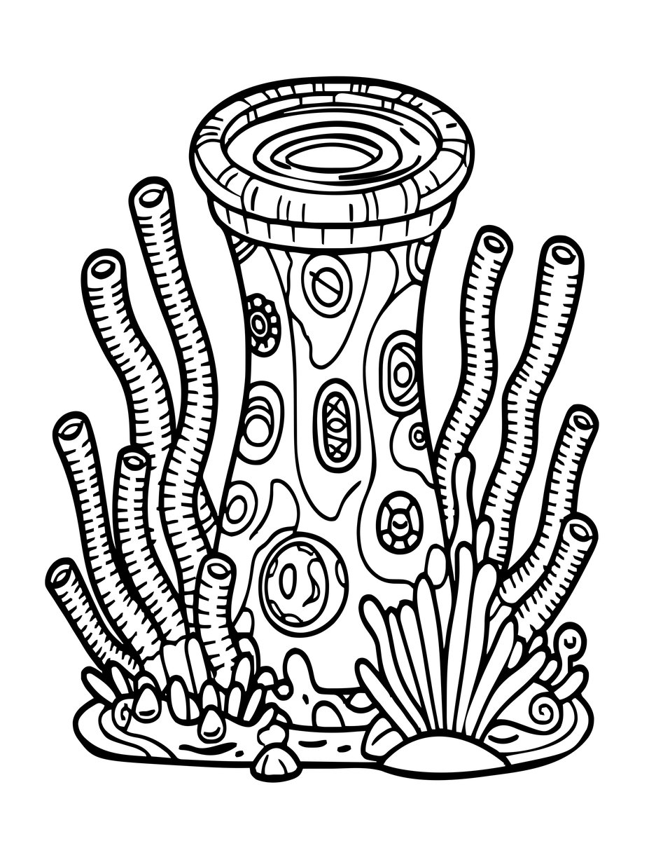 Black Smoker Vent - free printable coloring page