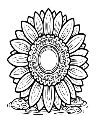 Sunflower Sea Star - Free printable coloring page