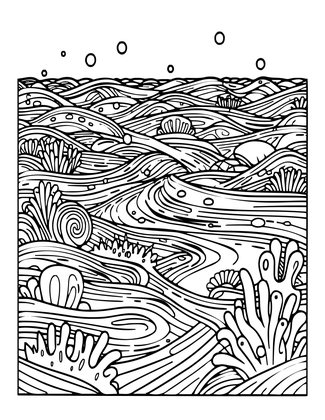 Abyssal Plain - Free printable coloring page