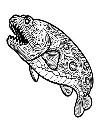 Viperfish - Free printable coloring page