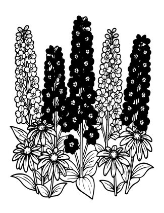 Blue and Gold - Free printable coloring page