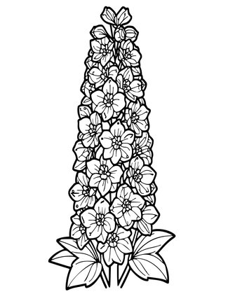 Second Bloom - Free printable coloring page