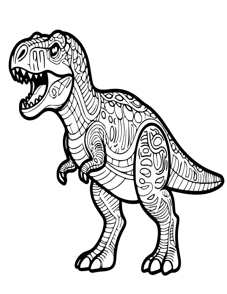 Tyrannosaurus Rex - free printable coloring page