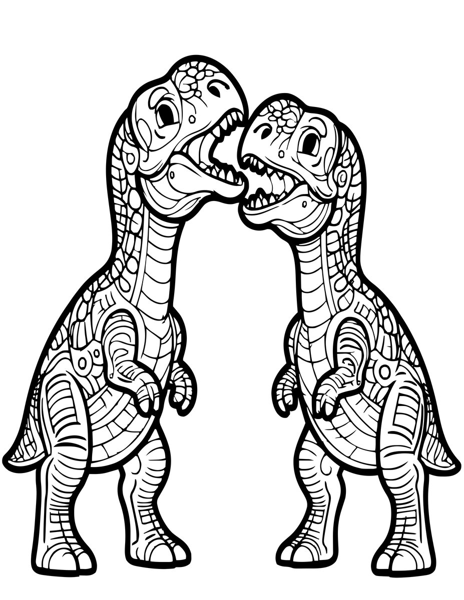 Pachycephalosaurus - free printable coloring page