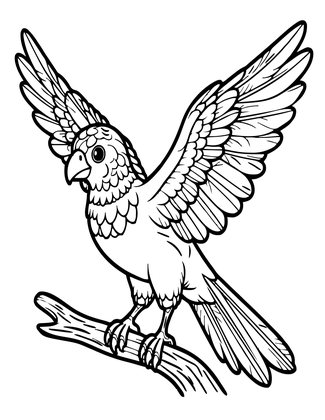 Archaeopteryx - Free printable coloring page