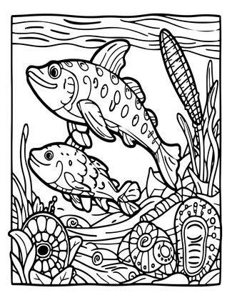 Prehistoric Ocean - Free printable coloring page
