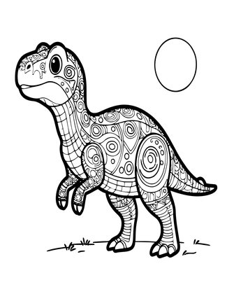 Troodon - Free printable coloring page