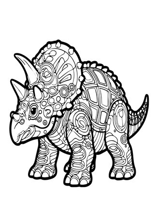 Ankylosaurus - Free printable coloring page