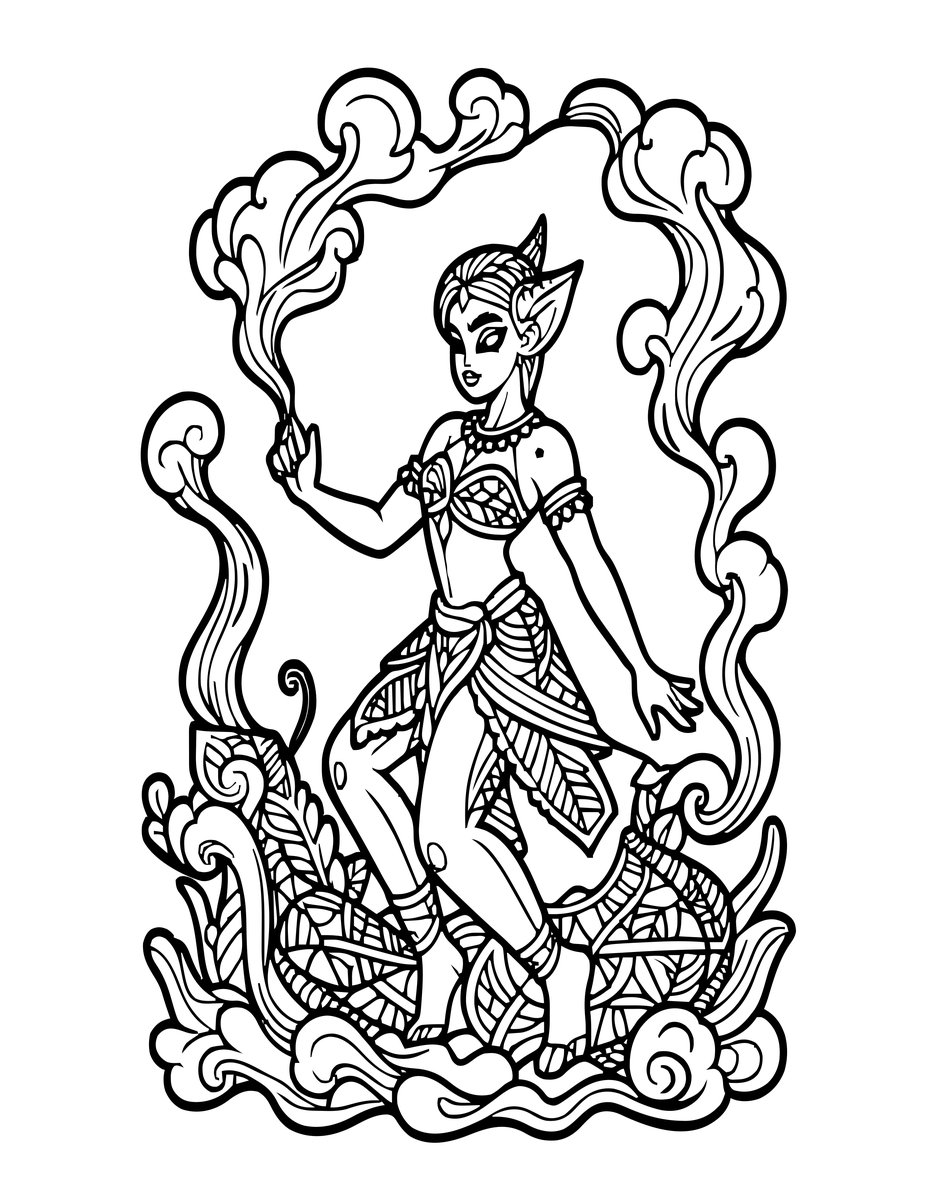 Transformation - free printable coloring page