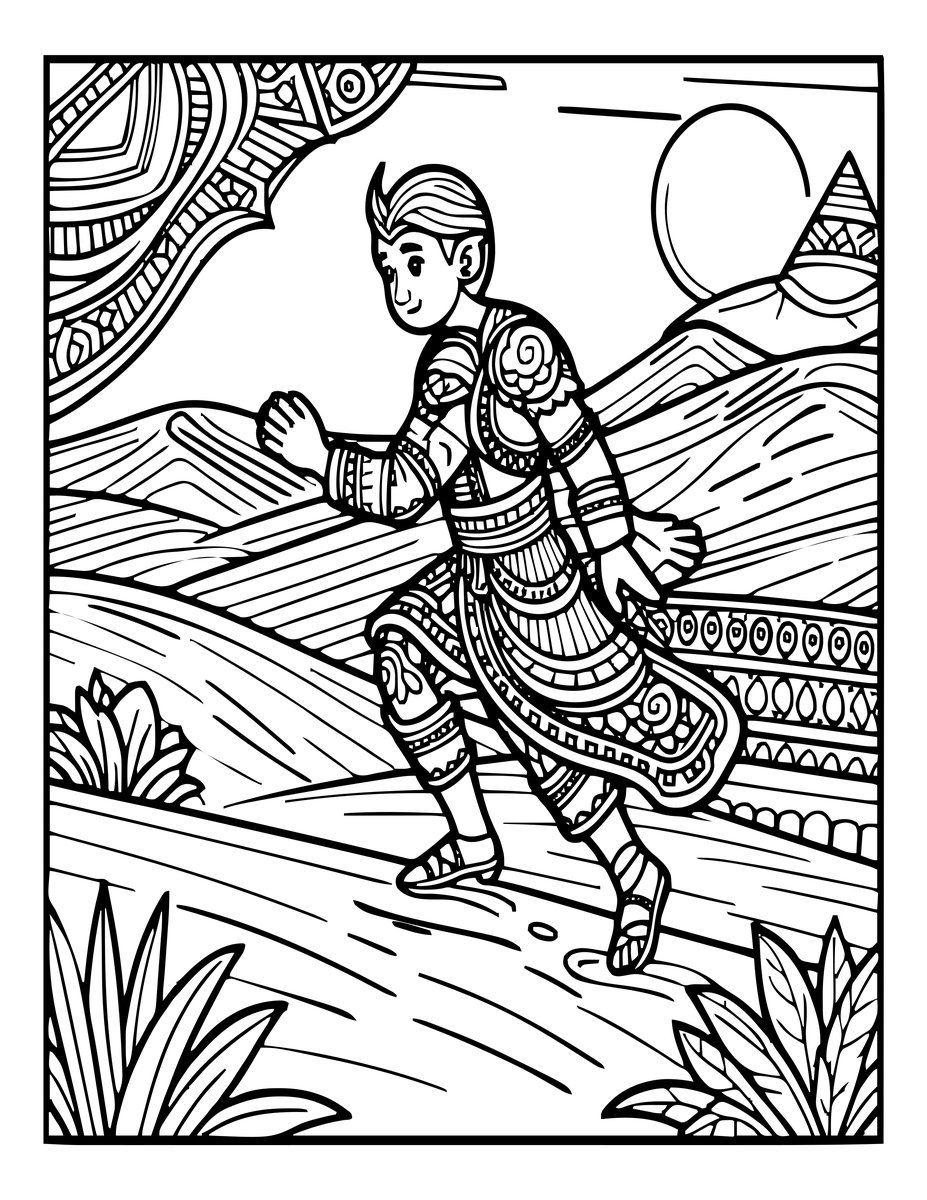 Child Finder - free printable coloring page