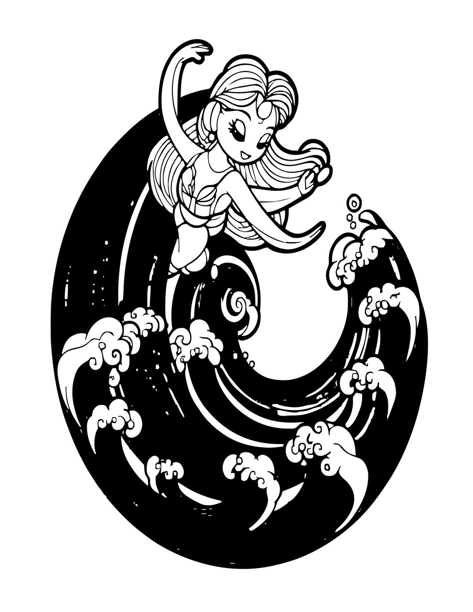 Water Spirit - free printable coloring page