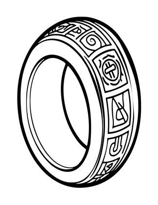 Ornate Ring - Free printable coloring page