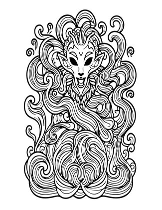 Smoke Patterns - Free printable coloring page