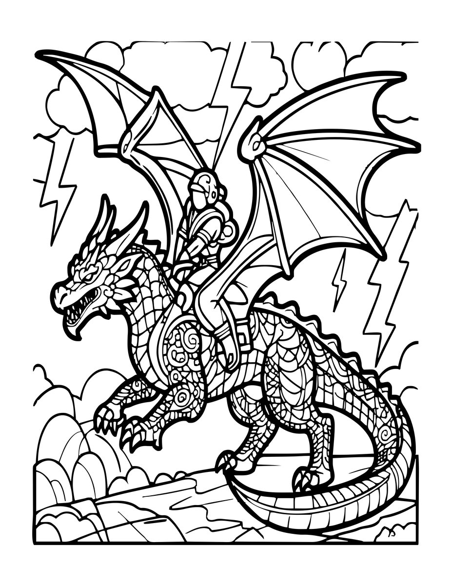 Storm Rider - free printable coloring page