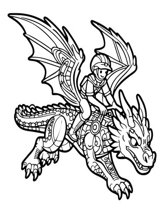 First Flight - Free printable coloring page
