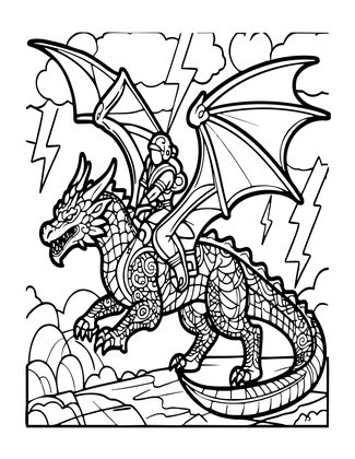 Storm Rider - Free printable coloring page