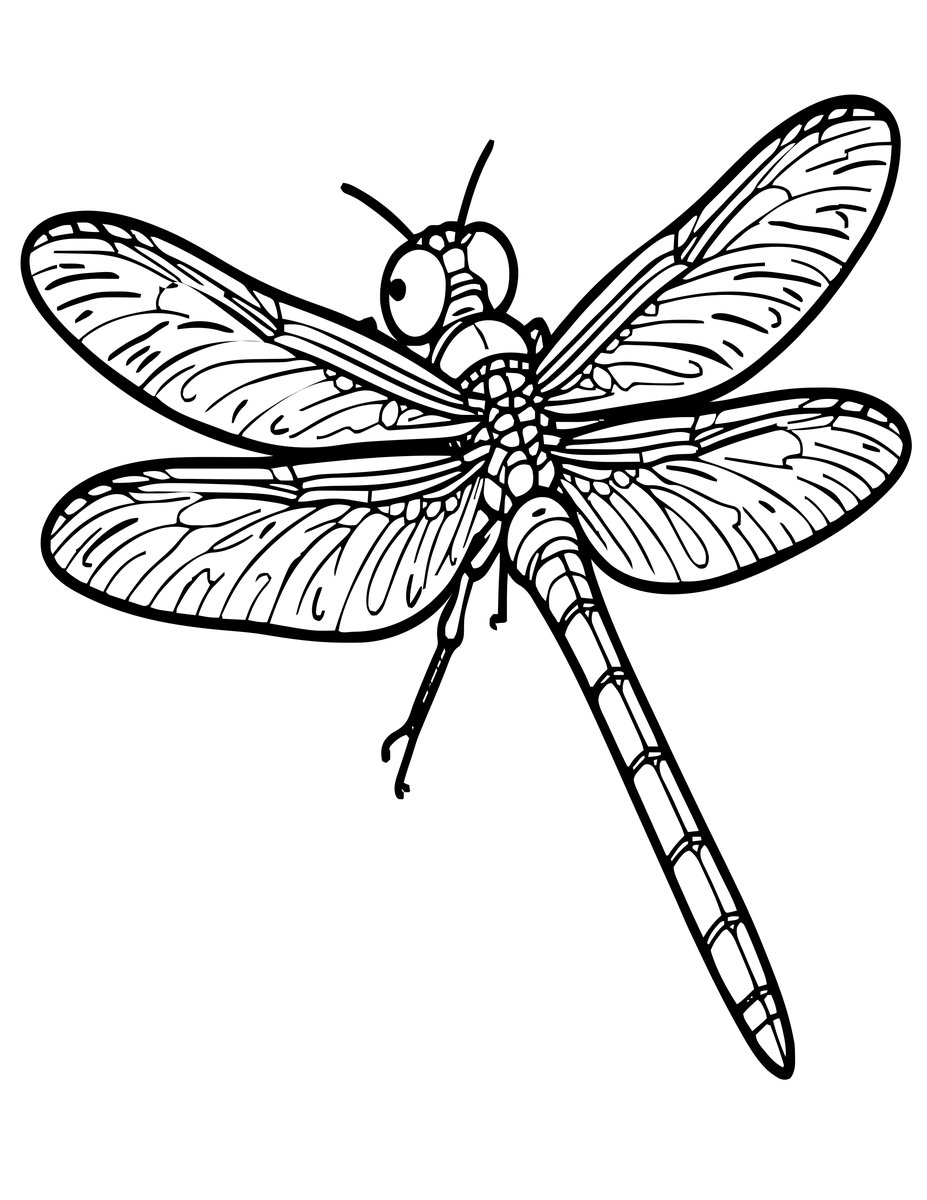 Nymph Portrait - free printable coloring page