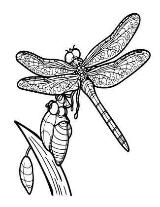 Water Emergence - Free printable coloring page