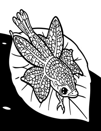 Eastern Pondhawk - Free printable coloring page
