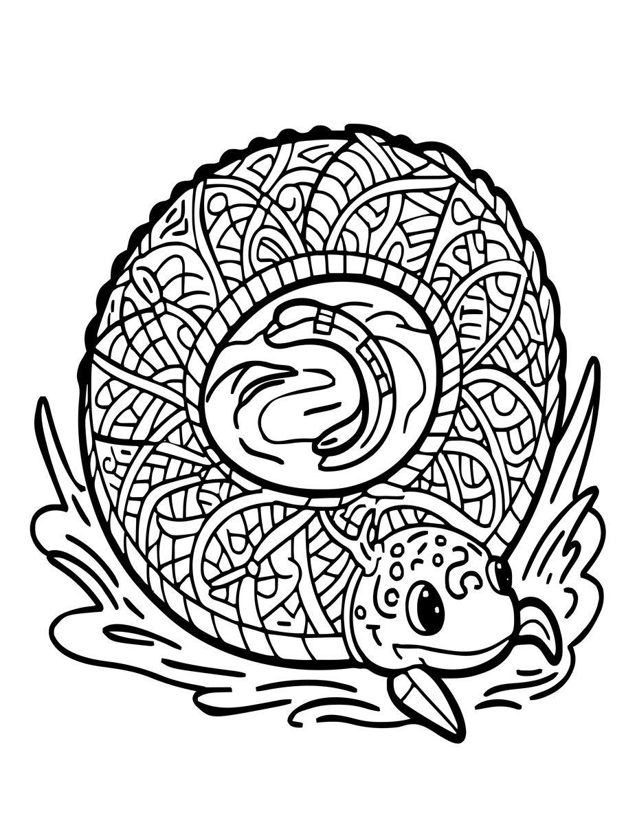 Lindworm - free printable coloring page