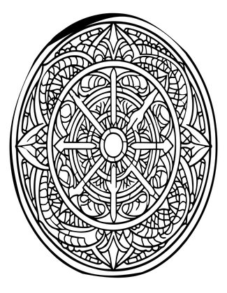 Dragon Mandala - Free printable coloring page