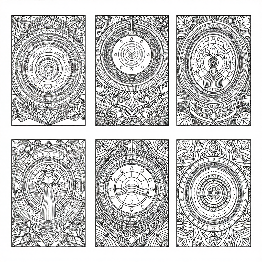 Dreamscapes coloring pages collection - 30 free printable pages