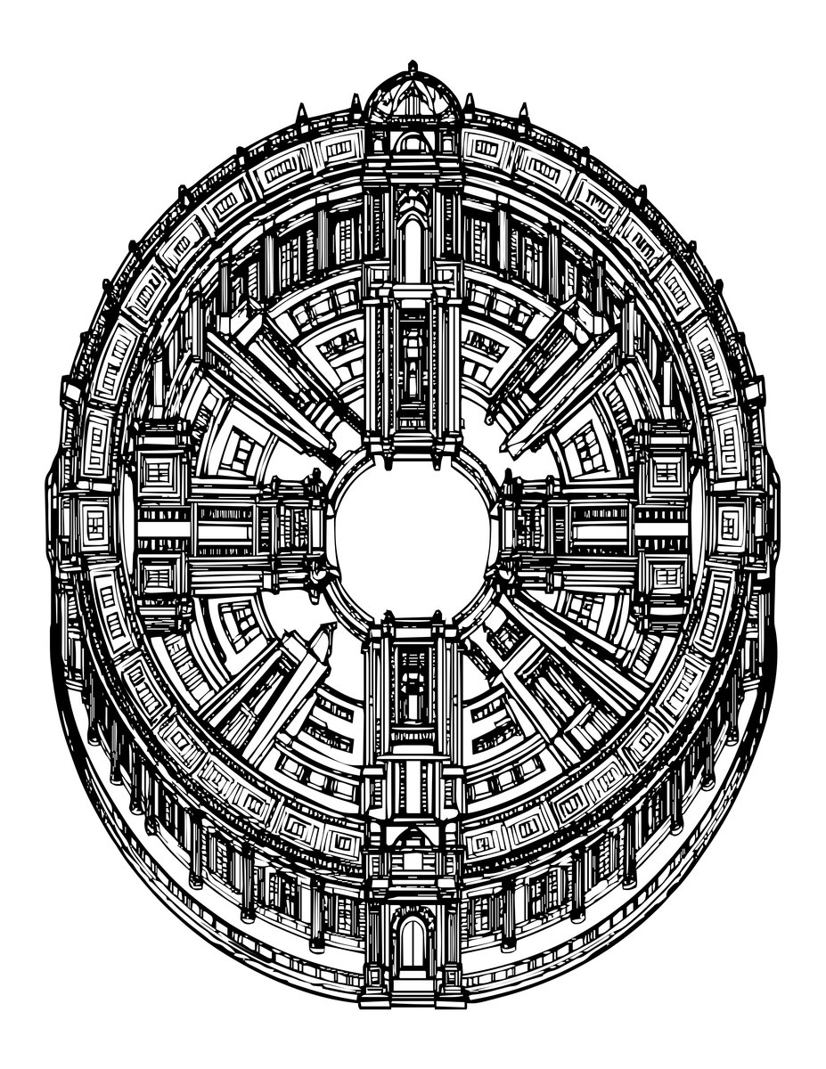 Mind Palace - free printable coloring page