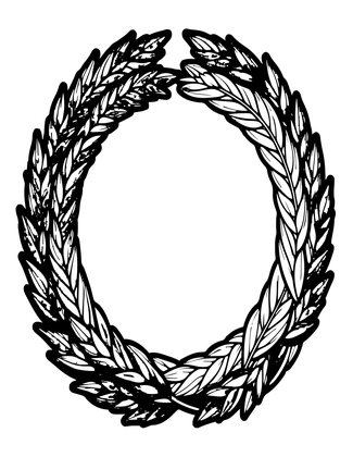 Wheat Wreath - Free printable coloring page