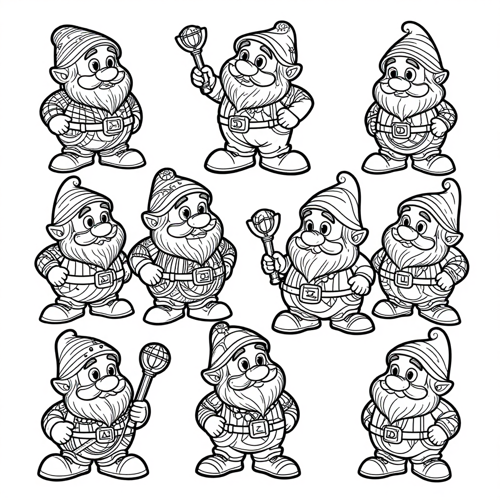 Dwarf Forges coloring pages collection - 30 free printable pages