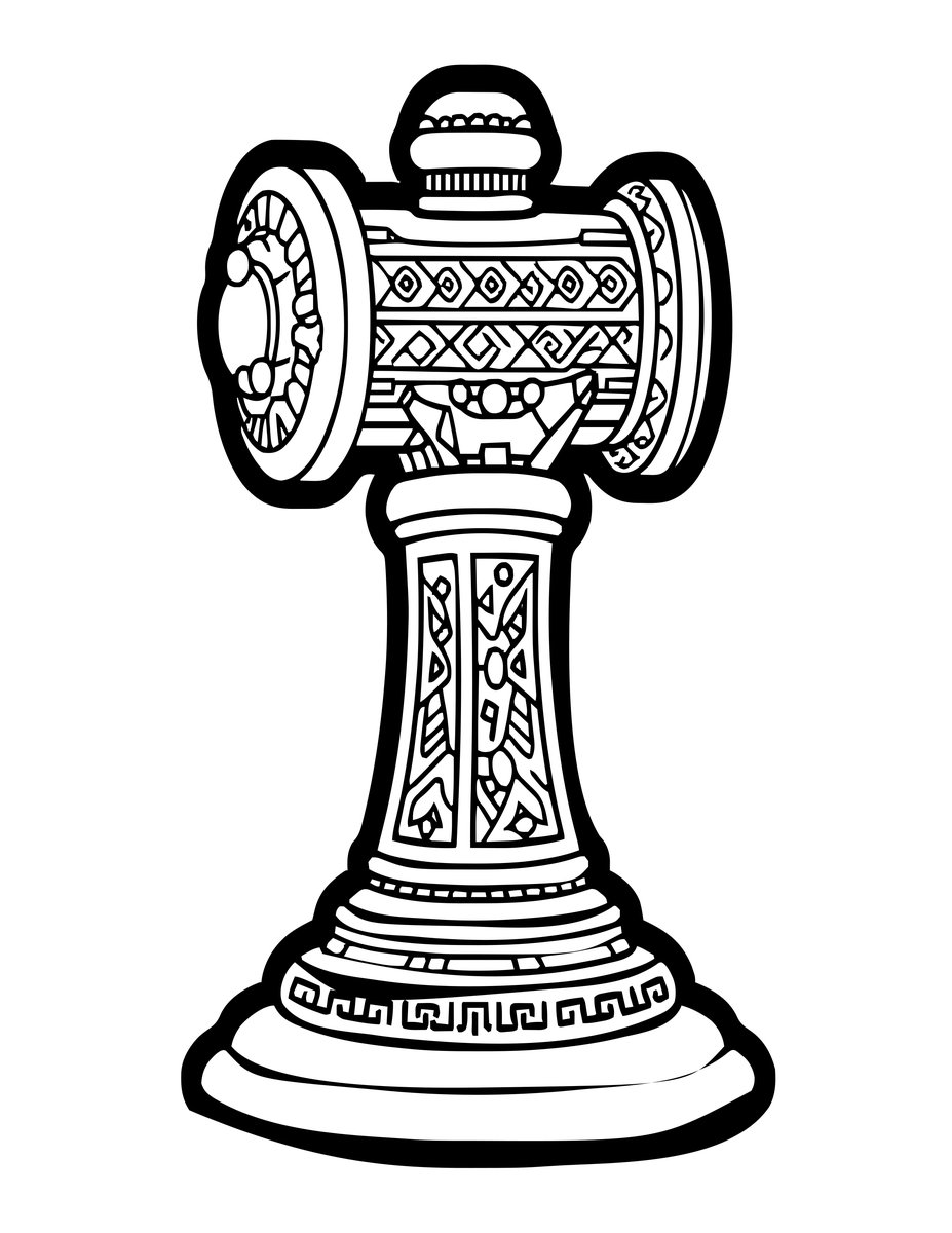 Legendary Hammer - free printable coloring page