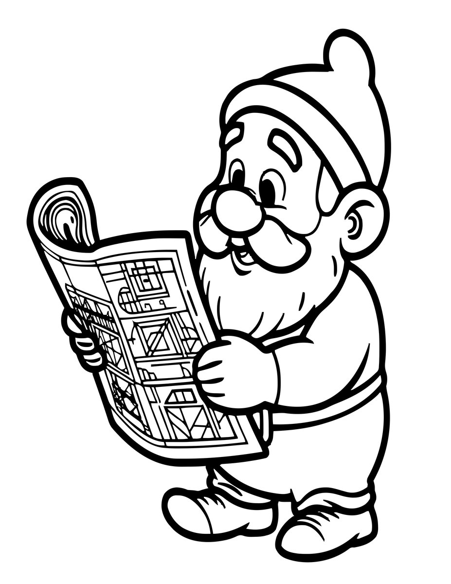 Forge Apprentice Blueprint - free printable coloring page