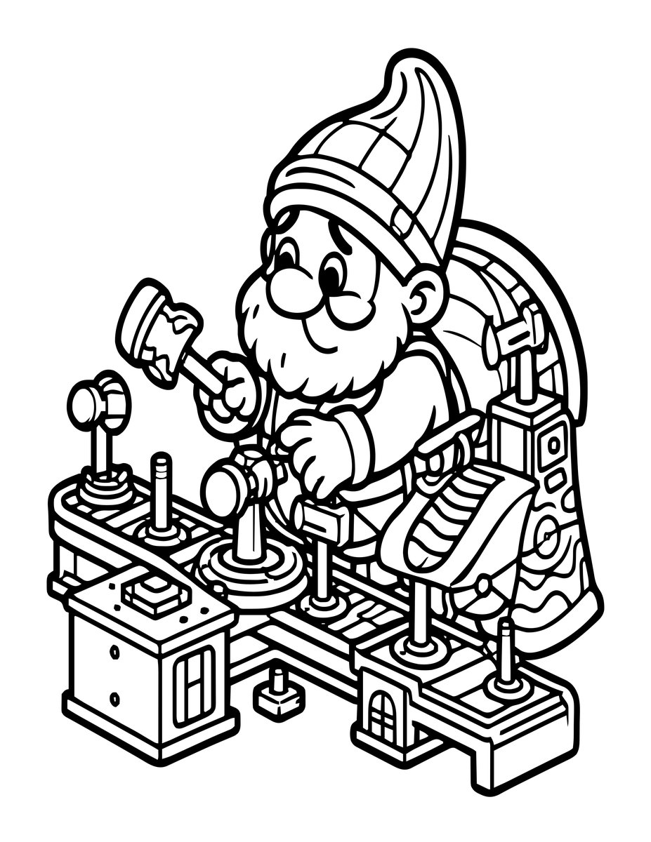 Clockwork Forge - free printable coloring page