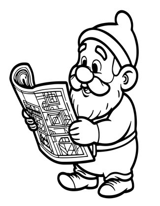 Forge Apprentice Blueprint - Free printable coloring page