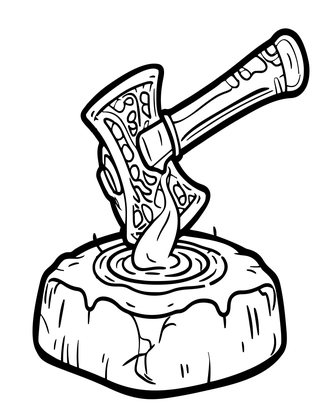 Metal Pouring - Free printable coloring page