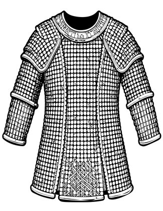 Mythril Chain Mail - Free printable coloring page