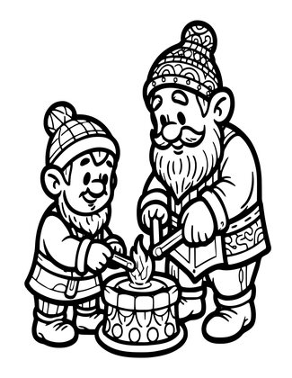 Forge Apprentice - Free printable coloring page